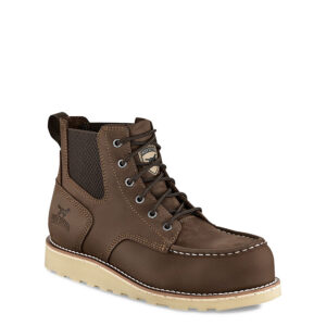 Pipestone Men's 6-inch Safety Toe Pull-On Boot